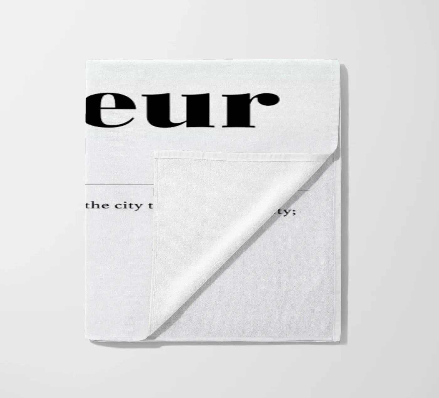 Flaneur beach towel by daylight design studio