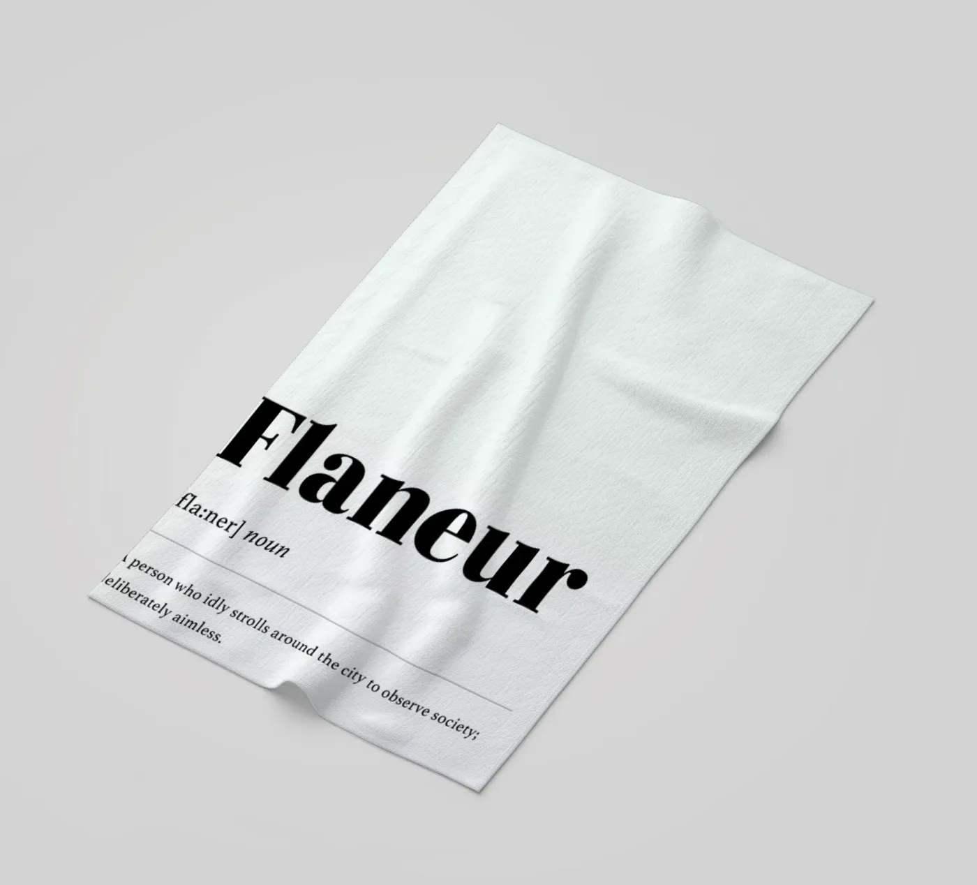 Flaneur beach towel by daylight design studio