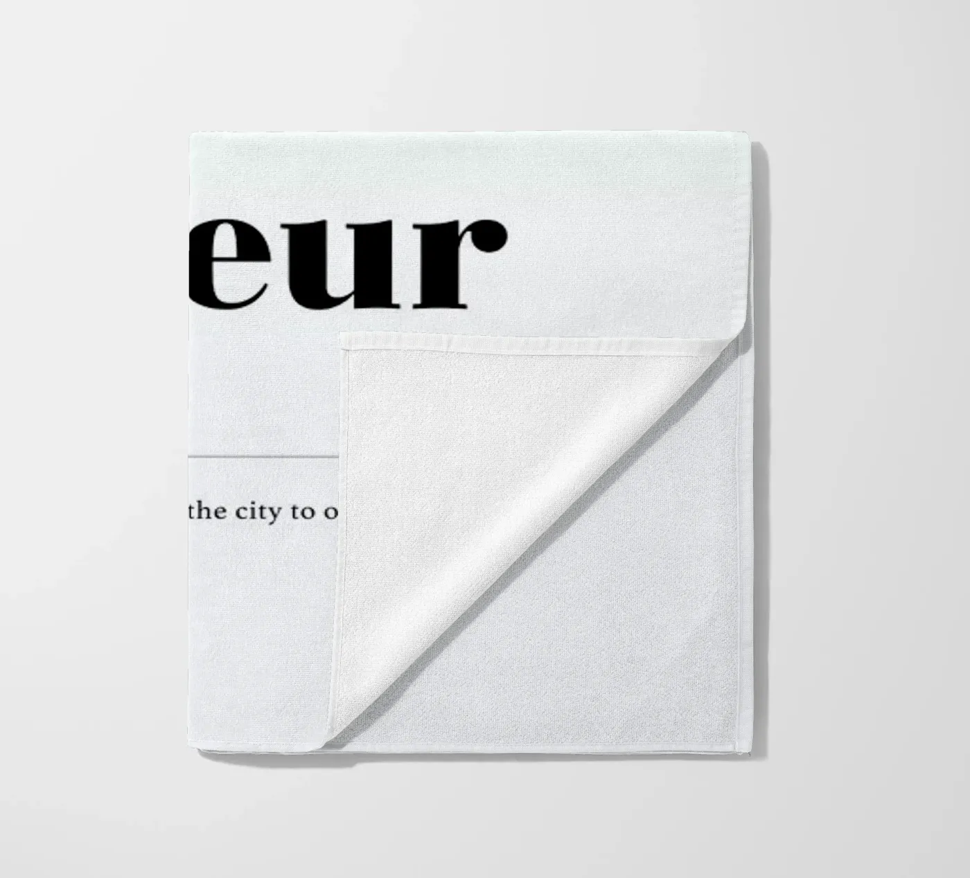 Flaneur beach towel by daylight design studio