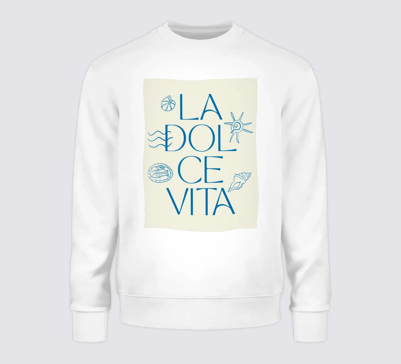 La Dolce Vita, Sea Shell Print felpa da DolceVita