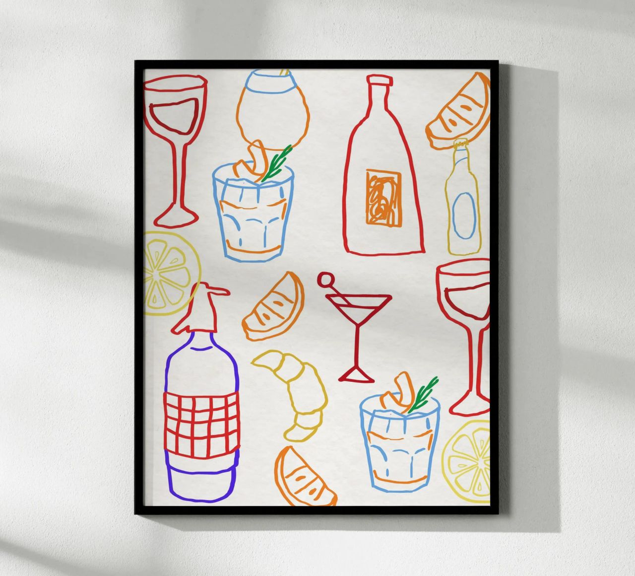 Italienische Cocktail-Ikonen Poster von DolceVita