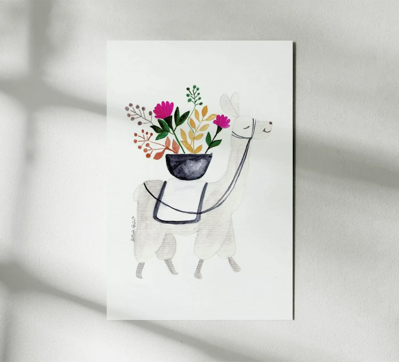 Blumenlama pannello forex da Nathys_illustration