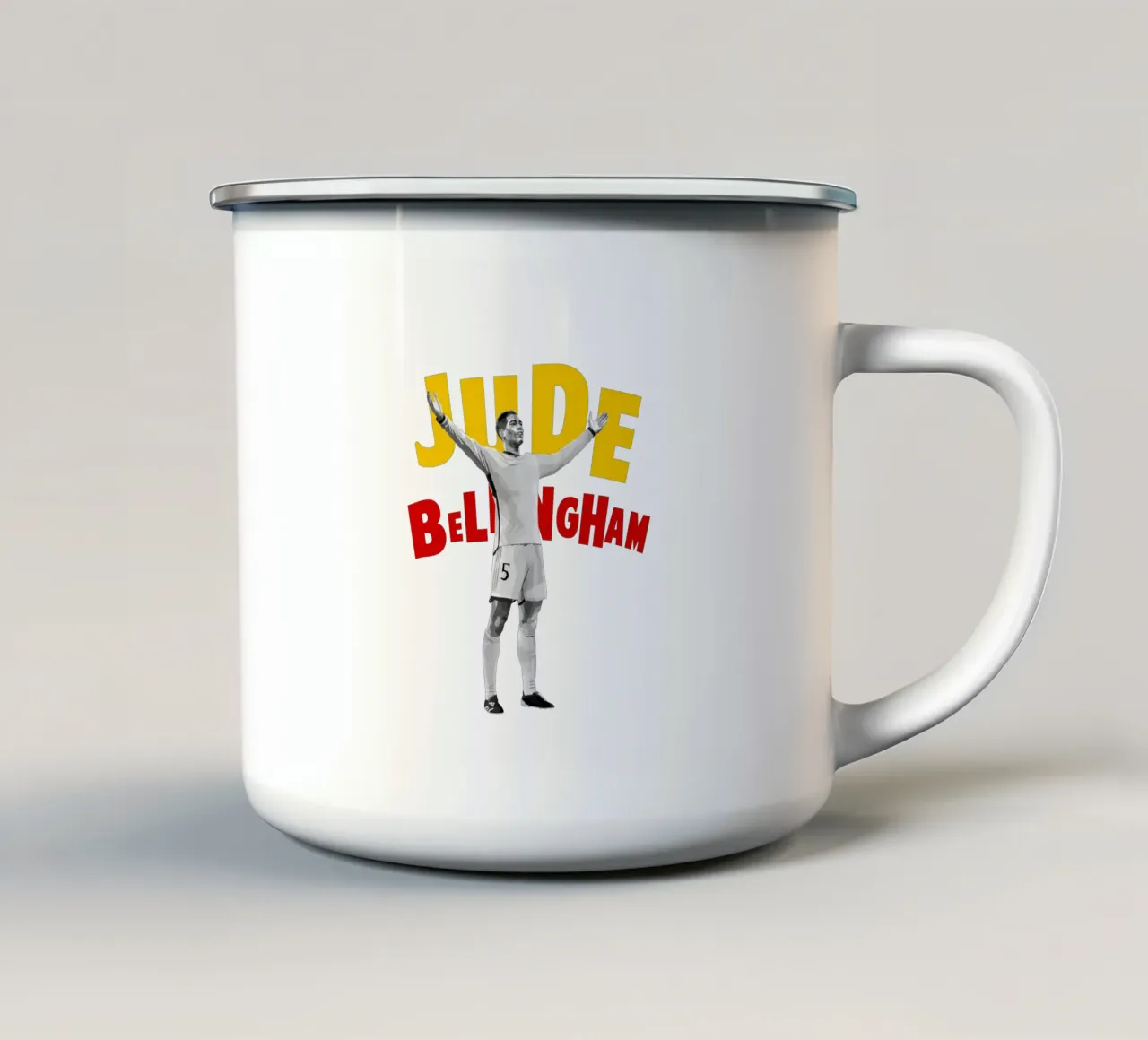 Jude Bellingham tazza in smalto da WPAP MALANG