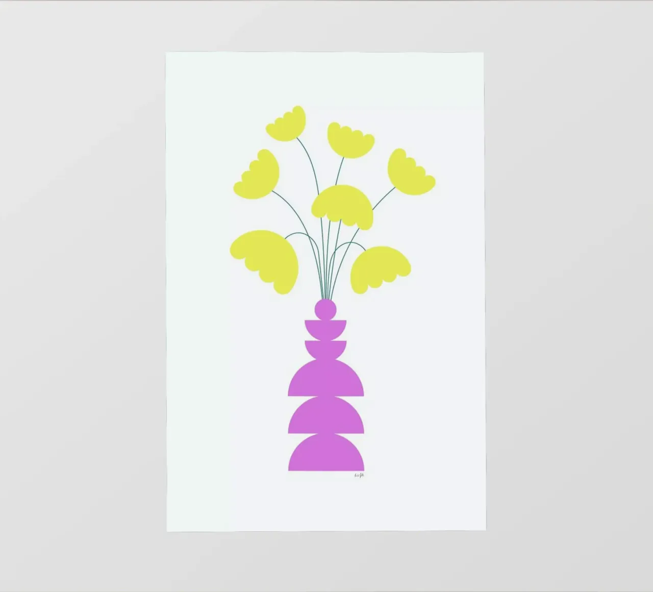 Tulips telo in pvc da Linda Gobeta