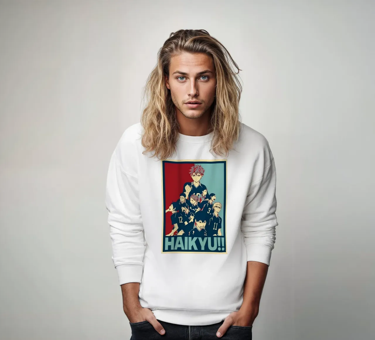 Hinata Shouyo mit Besatzung Sweatshirt von withandname