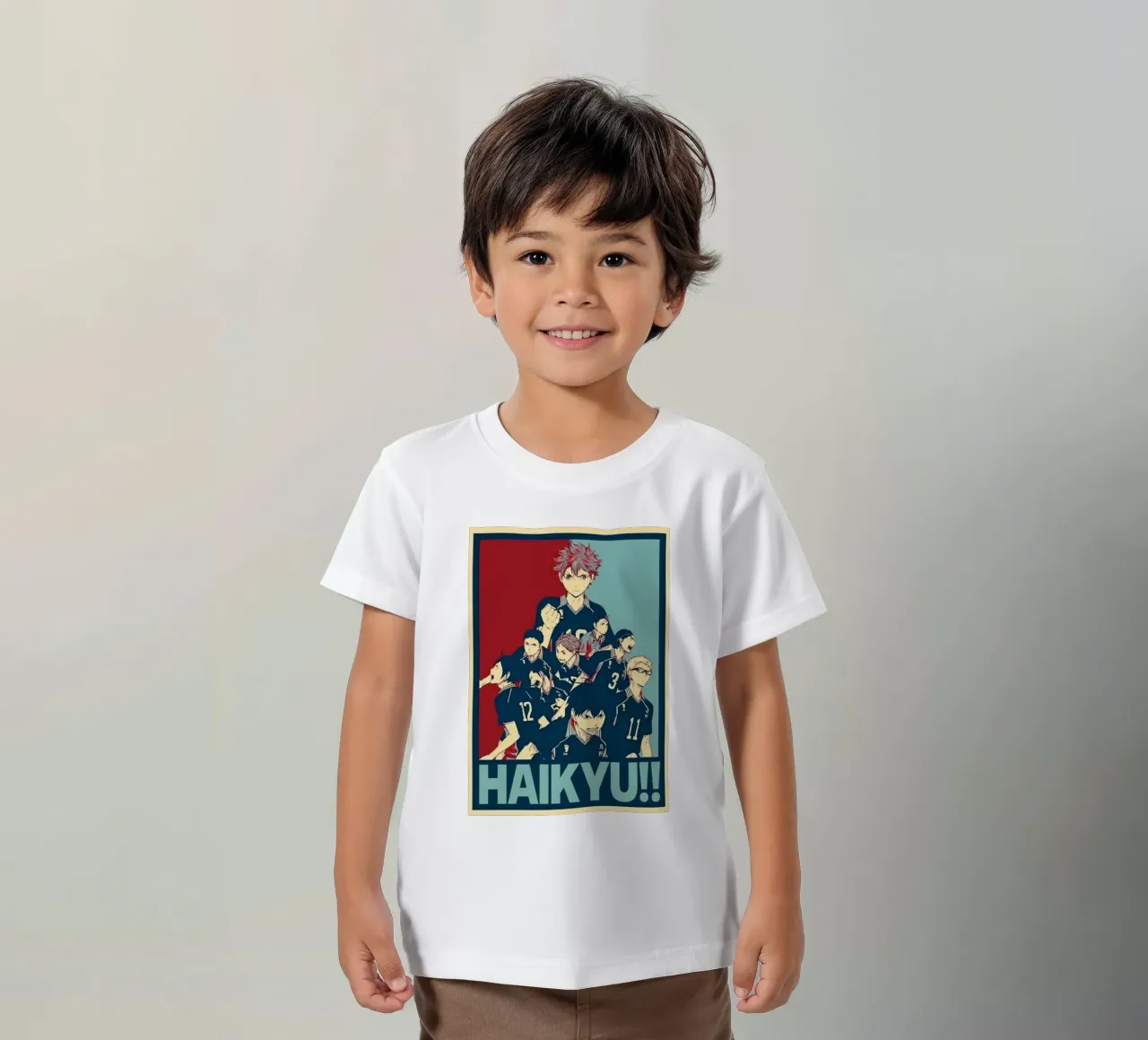 Hinata Shouyo con la troupe t-shirt bambini da withandname