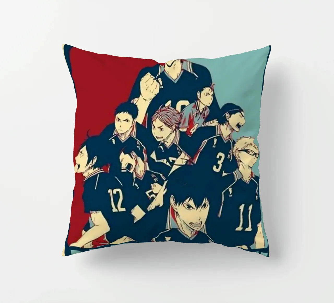 Hinata Shouyo con la troupe cuscino da withandname