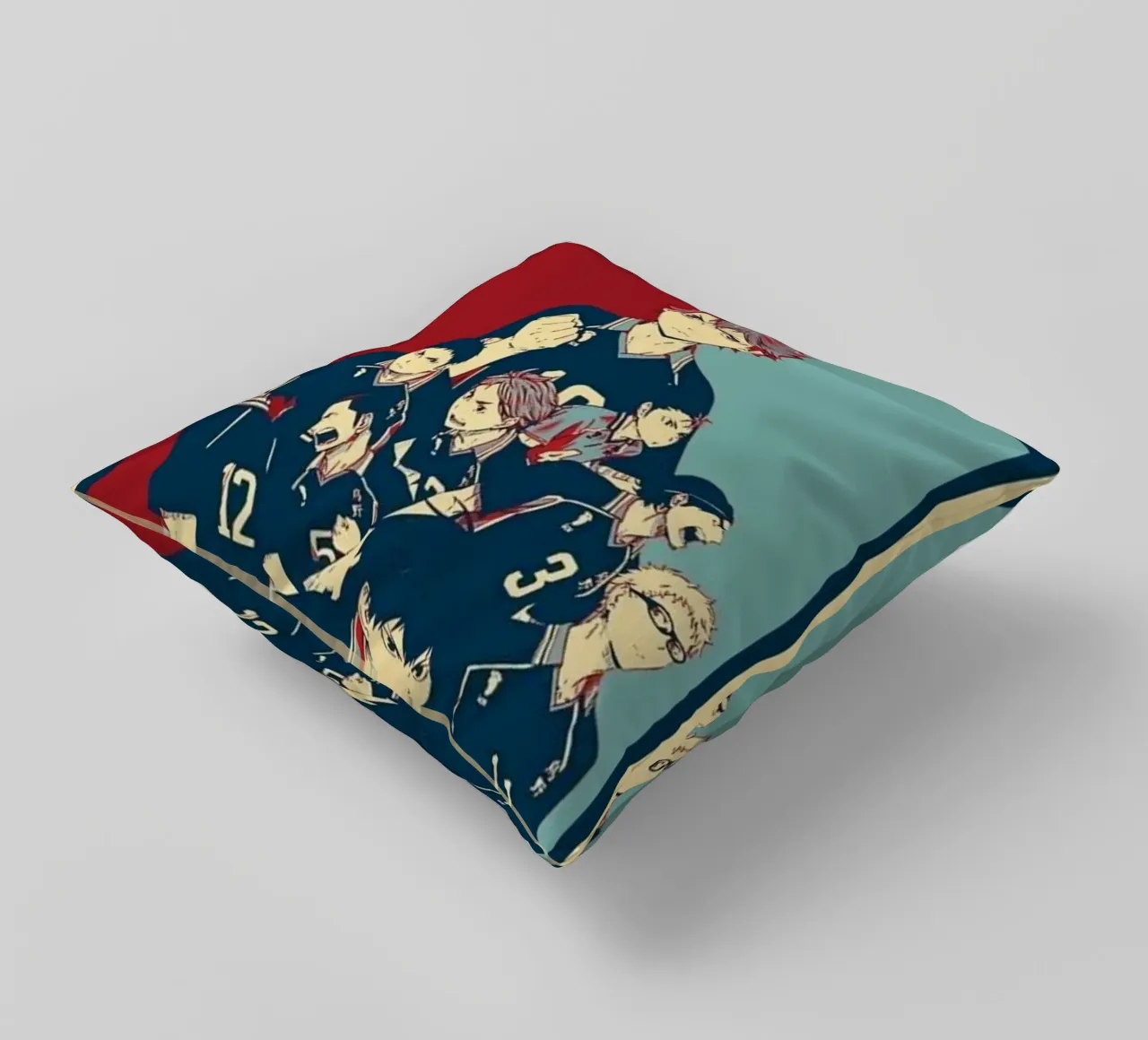 Hinata Shouyo con la troupe cuscino da withandname