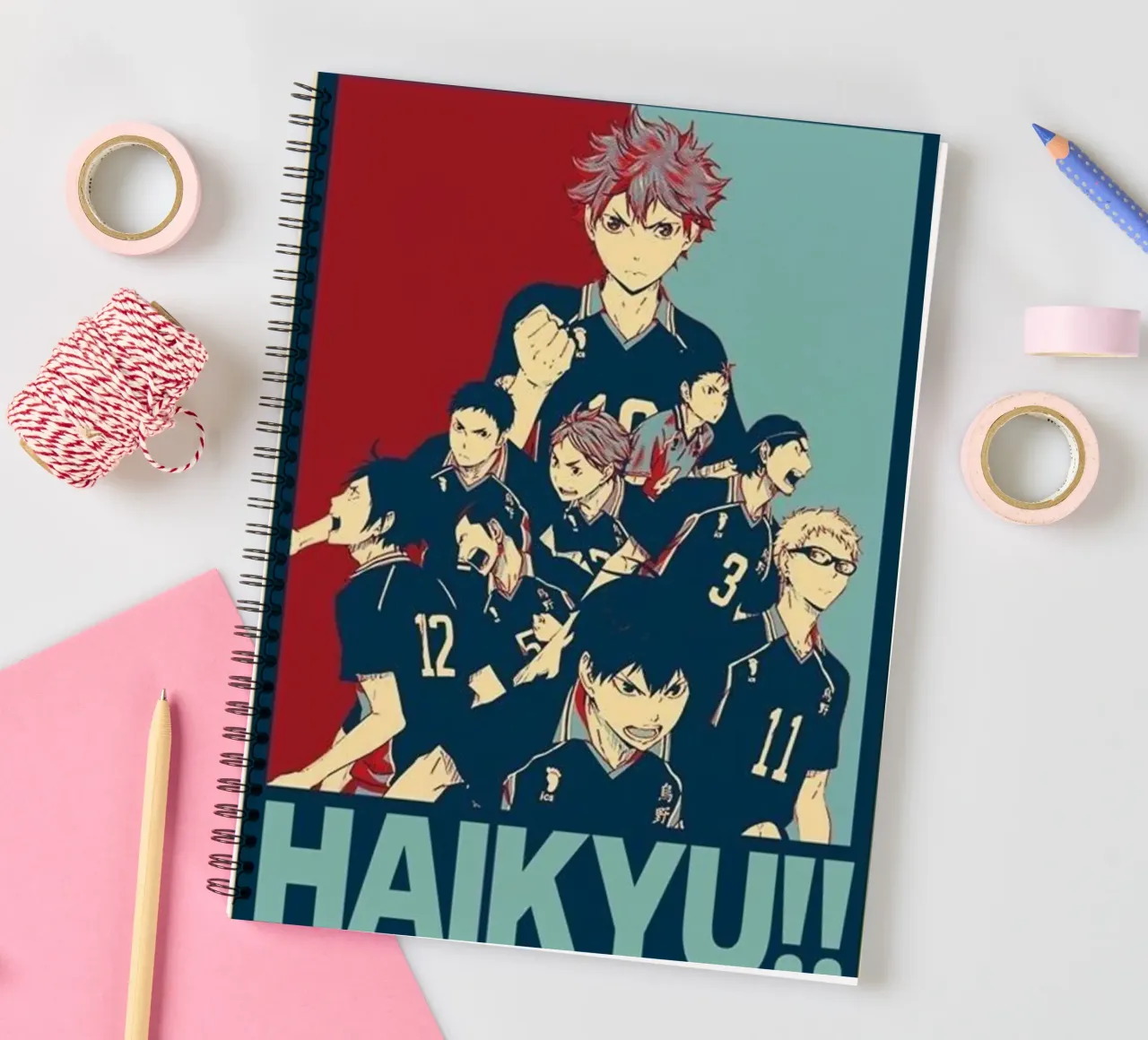 Hinata Shouyo con la troupe diario ad anelli da withandname