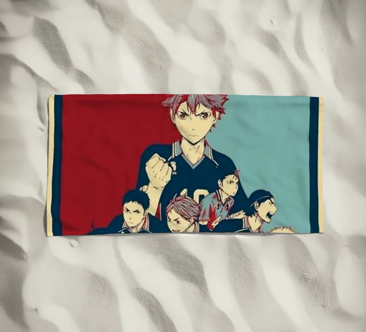 Hinata Shouyo con la troupe telo mare da withandname