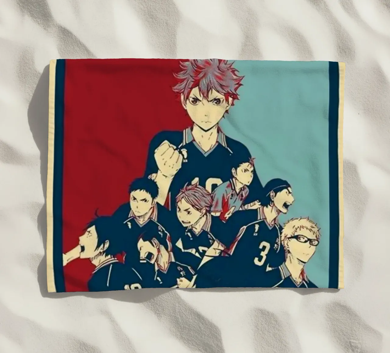 Hinata Shouyo con la troupe telo mare da withandname