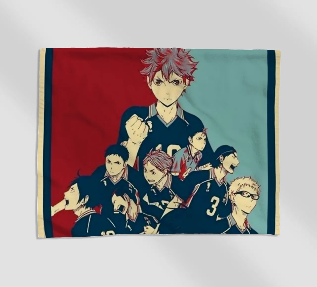 Hinata Shouyo con la troupe telo mare da withandname