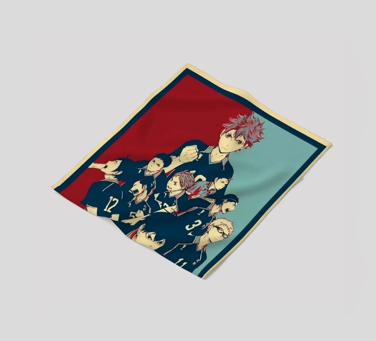 Hinata Shouyo con la troupe coperta in pile da withandname