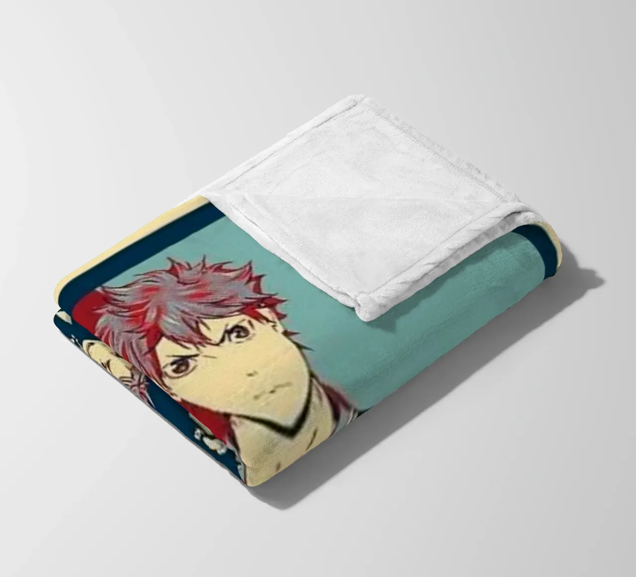 Hinata Shouyo con la troupe coperta in pile da withandname