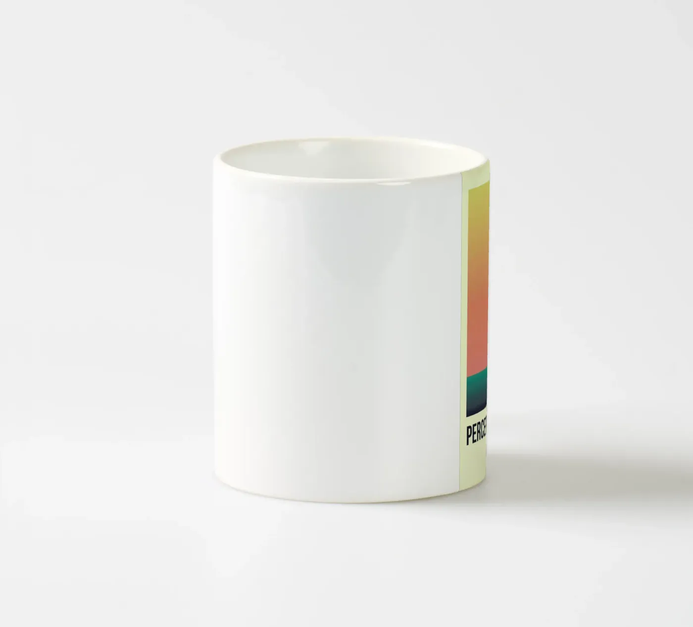 Perception Rose ceramic mug by Trabolt Design