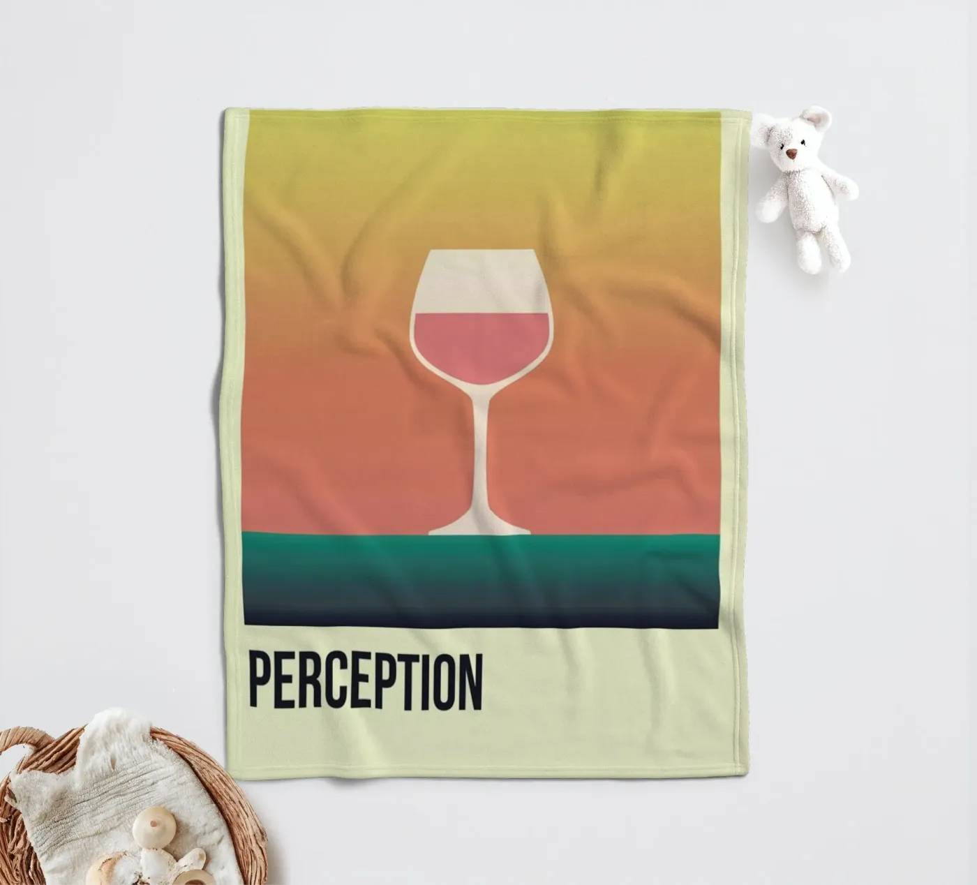 Perception Rose fleecedeken van Trabolt Design