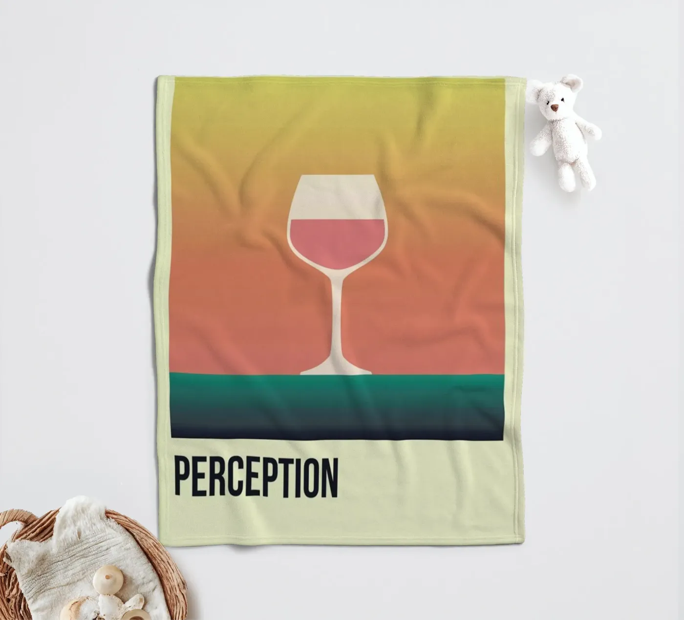 Perception Rose Fleecedecke von Trabolt Design