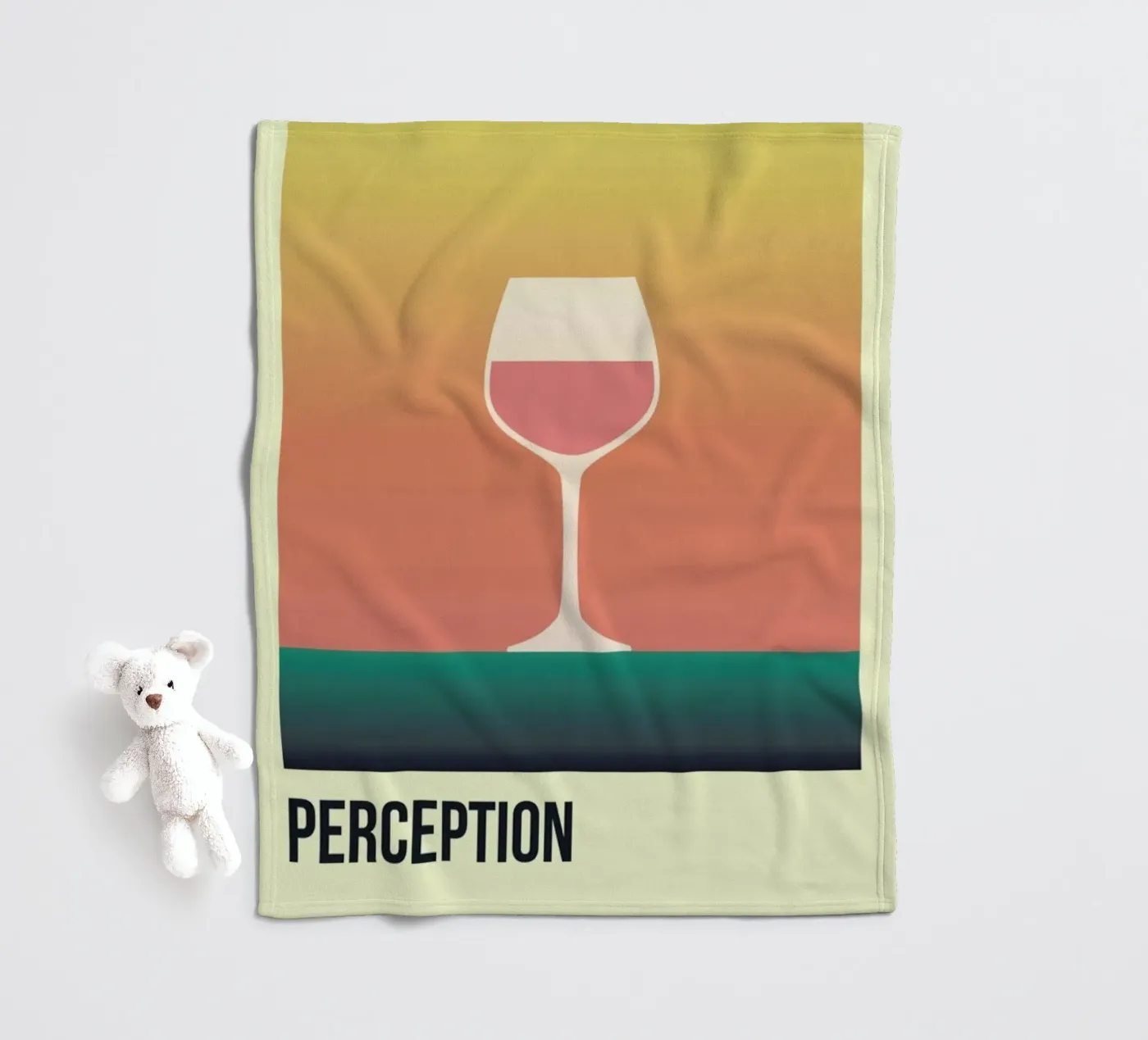 Perception Rose Fleecedecke von Trabolt Design