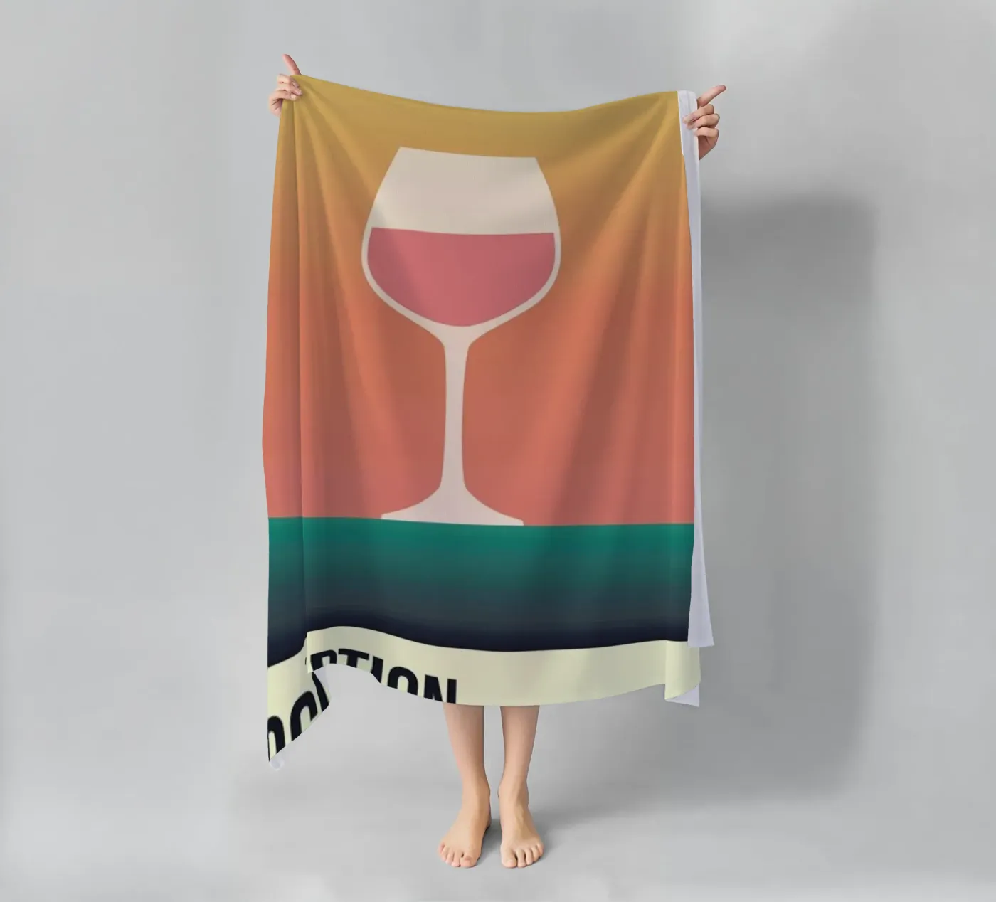 Perception Rose beach towel by Trabolt Design