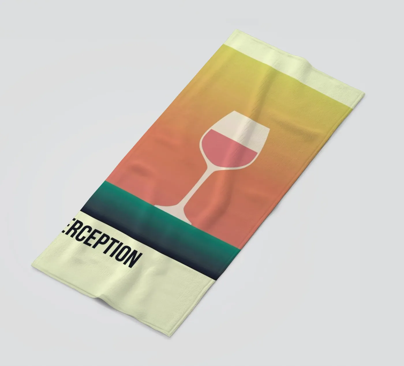 Perception Rose beach towel by Trabolt Design