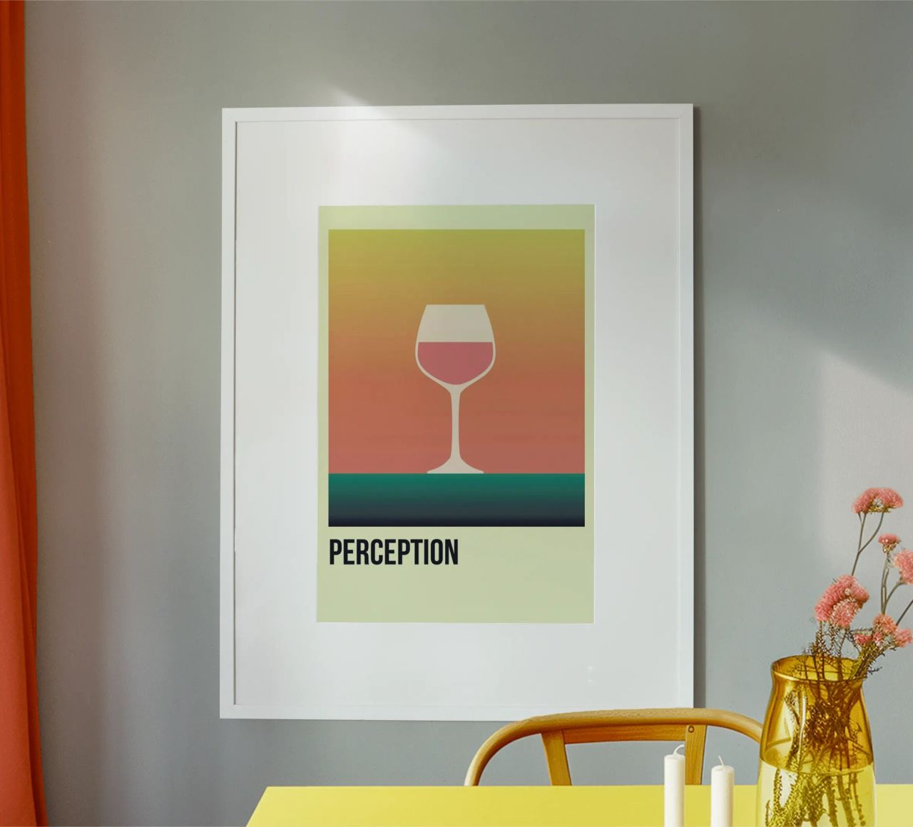 Perception Rose poster by Trabolt Design