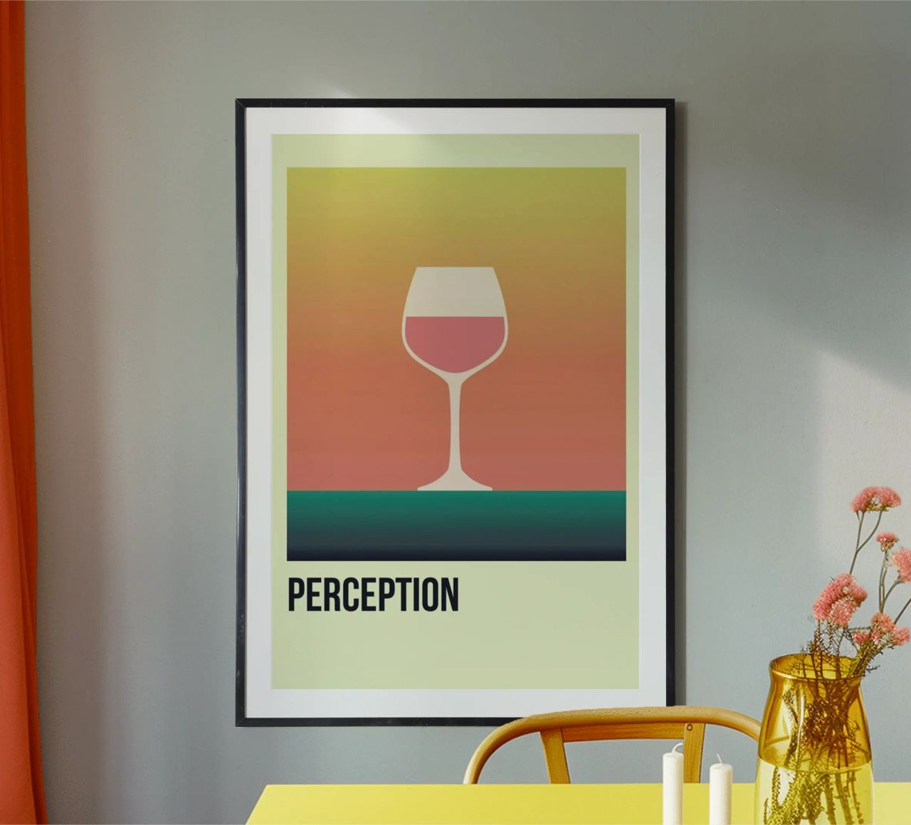 Perception Rose poster by Trabolt Design