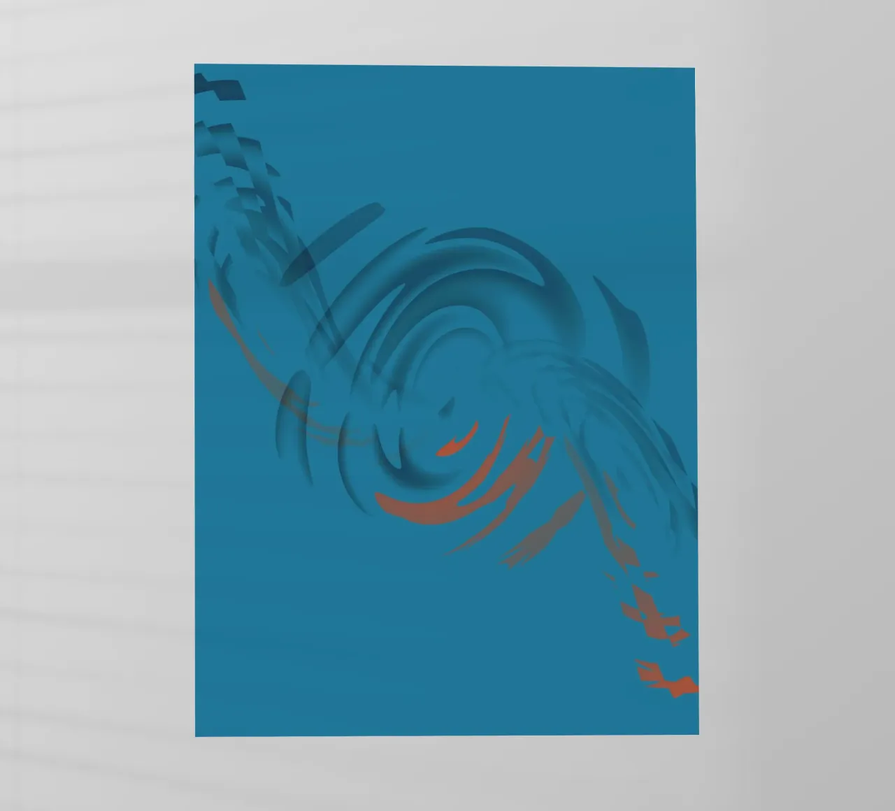 Abstract circular blue pattern pellicola backlit da Something for you