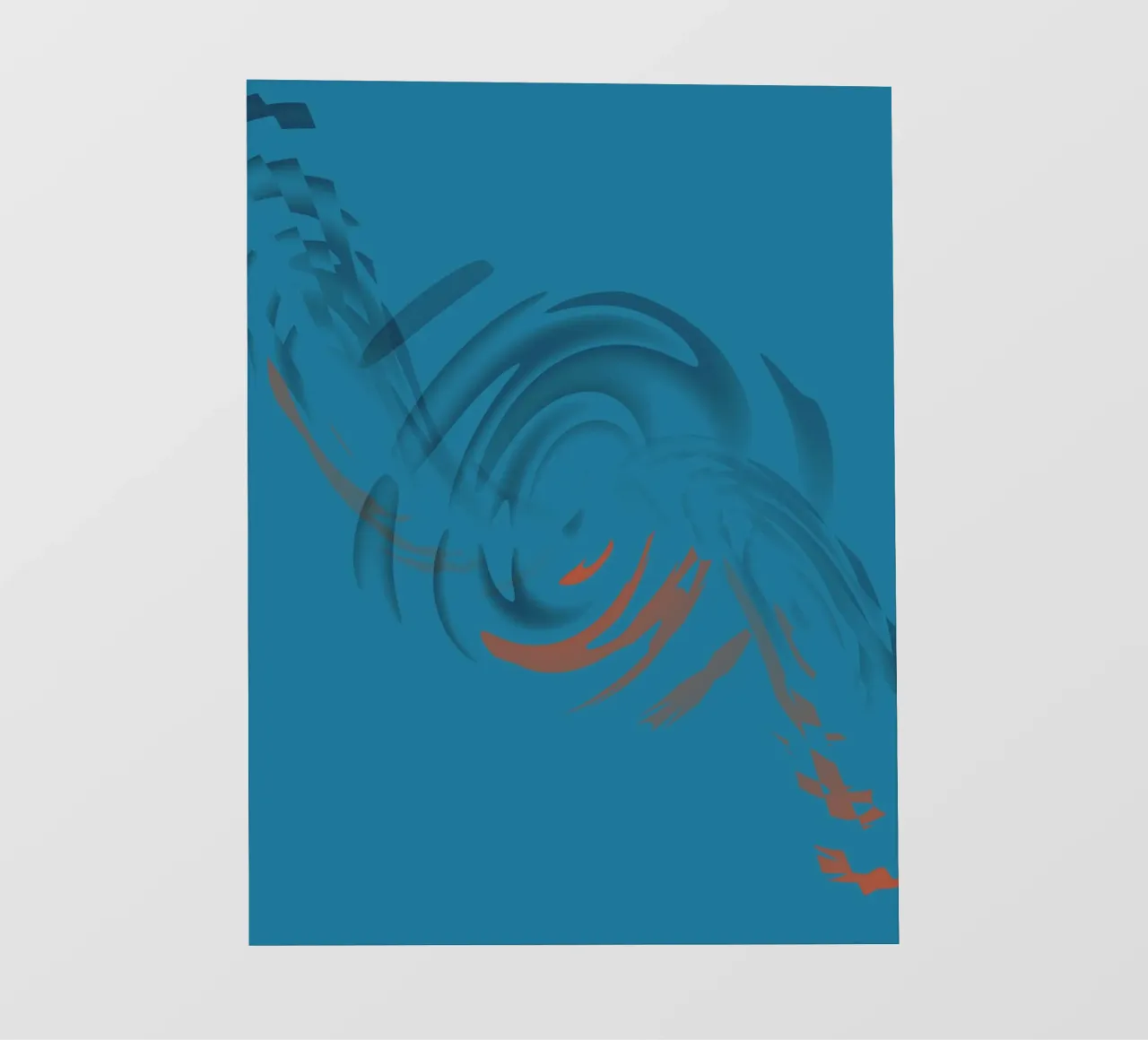 Abstract circular blue pattern pellicola backlit da Something for you