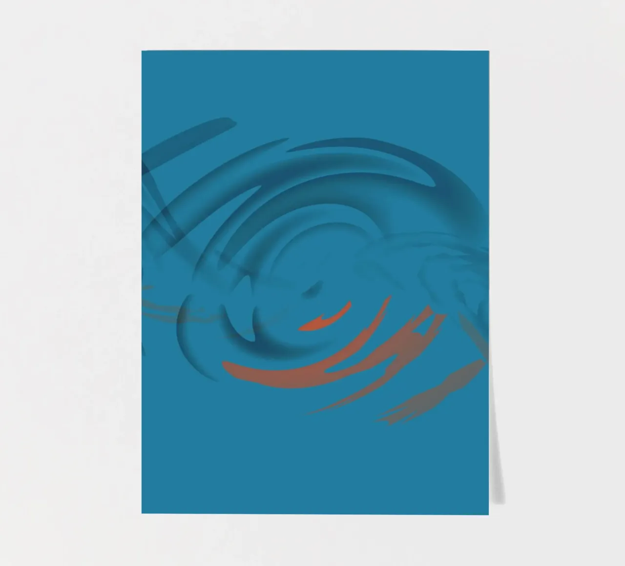 Abstract circular blue pattern sticker sheet by Something for you