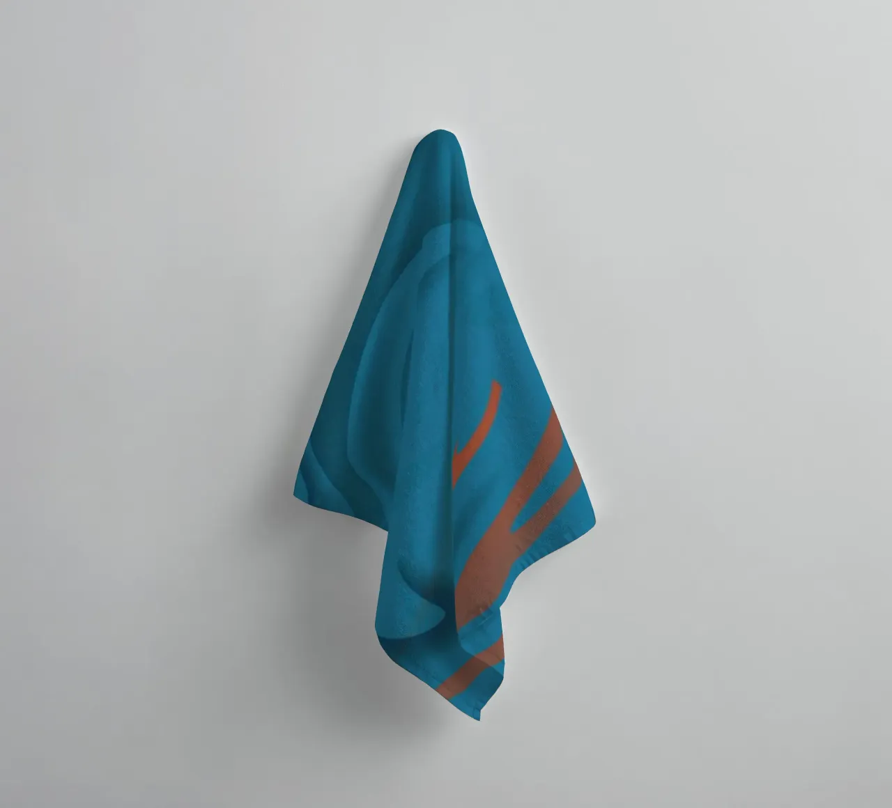 Abstraktes kreisförmiges blaues Muster Handtuch von Something for you