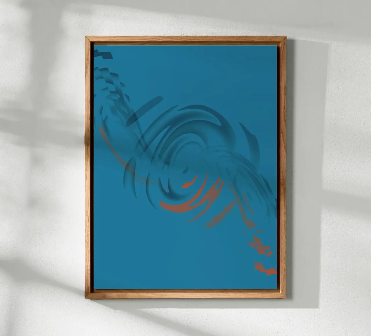 Abstract circular blue pattern pannello forex da Something for you