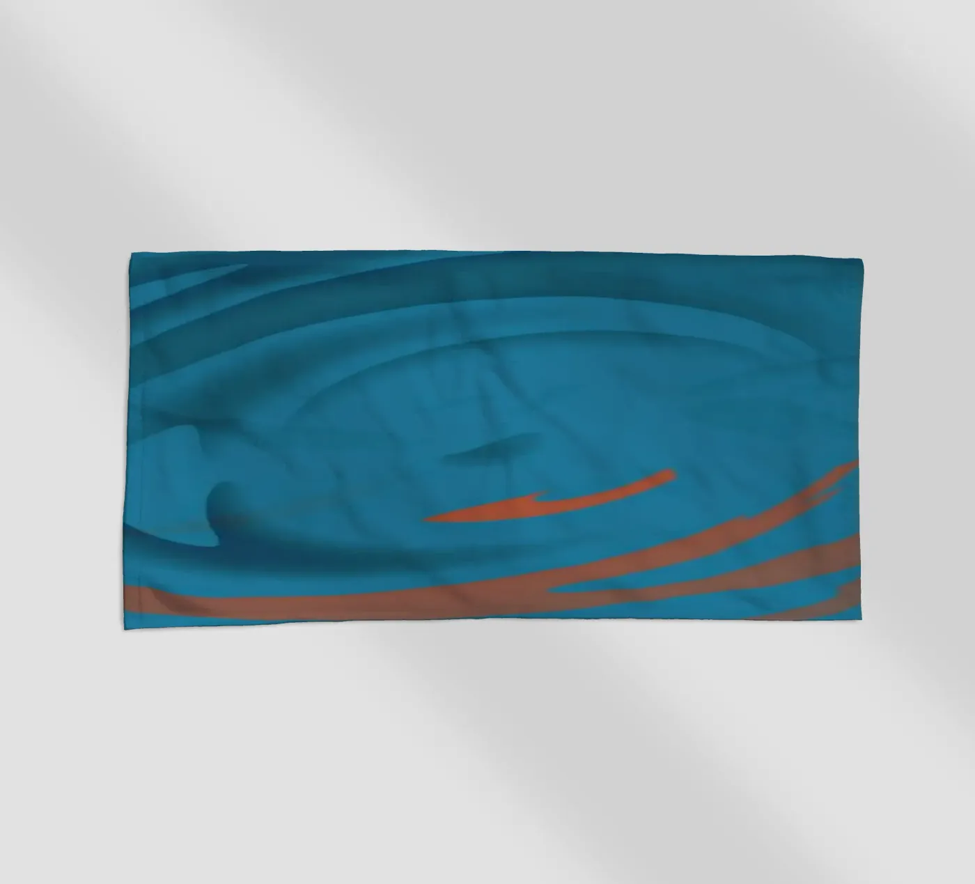 Abstract circular blue pattern serviette de plage de Something for you