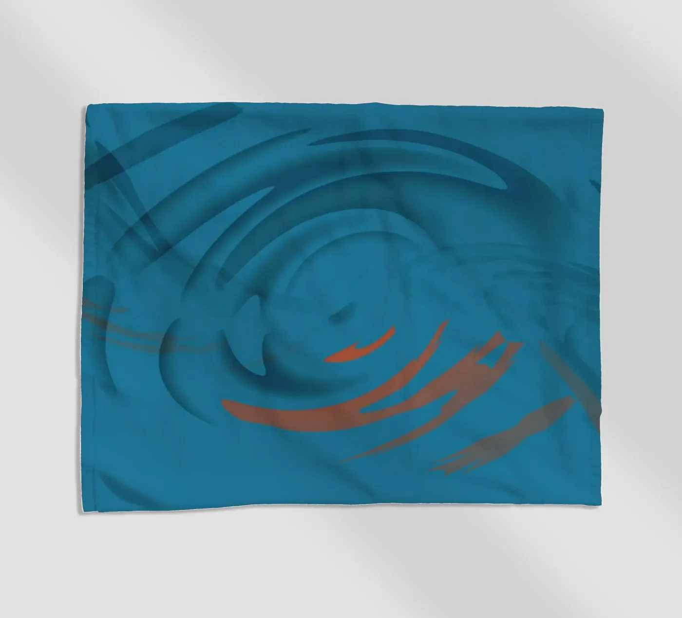 Abstract circular blue pattern serviette de plage de Something for you