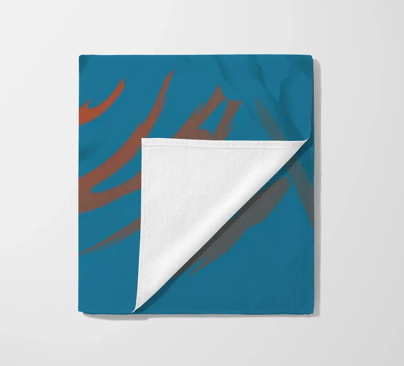 Abstract circular blue pattern serviette de plage de Something for you