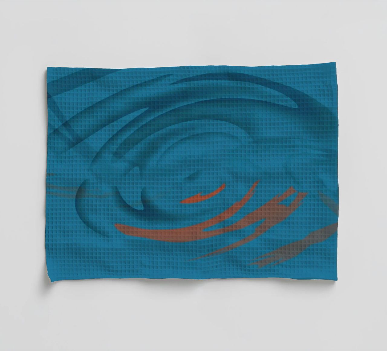 Disegno astratto circolare blu canovaccio da cucina da Something for you