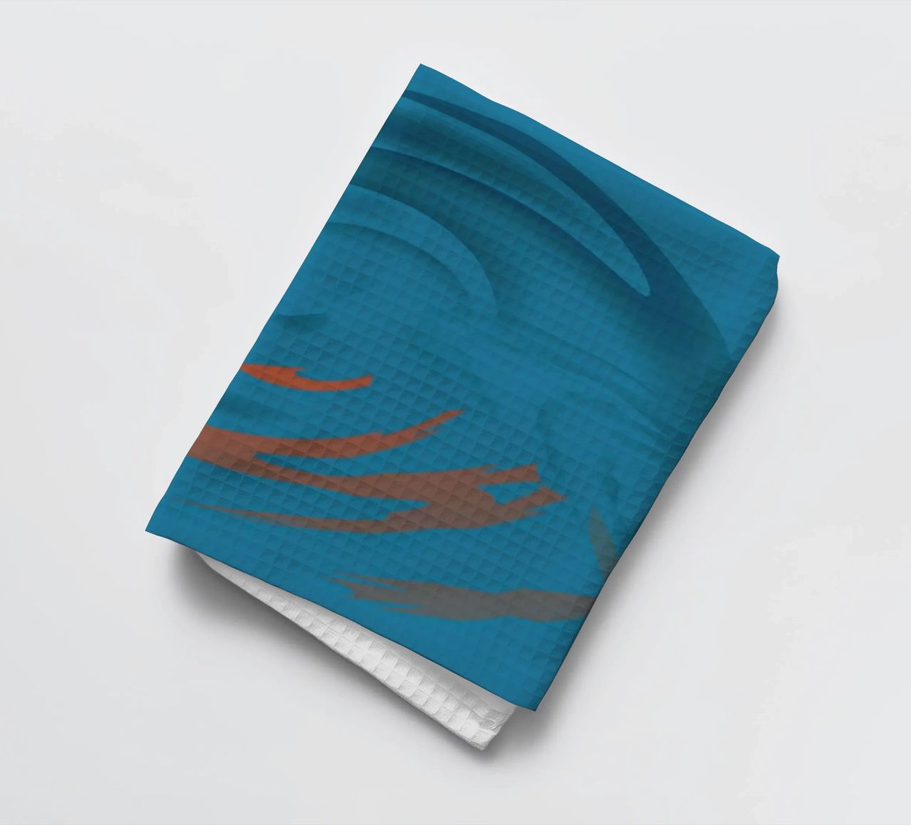 Disegno astratto circolare blu canovaccio da cucina da Something for you
