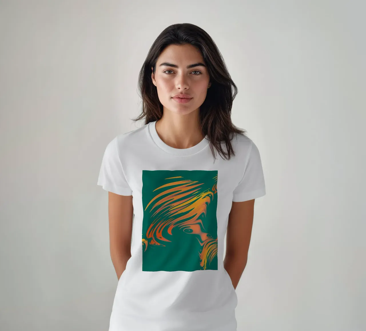 Disegno astratto colorato Linee e onde t-shirt da Something for you