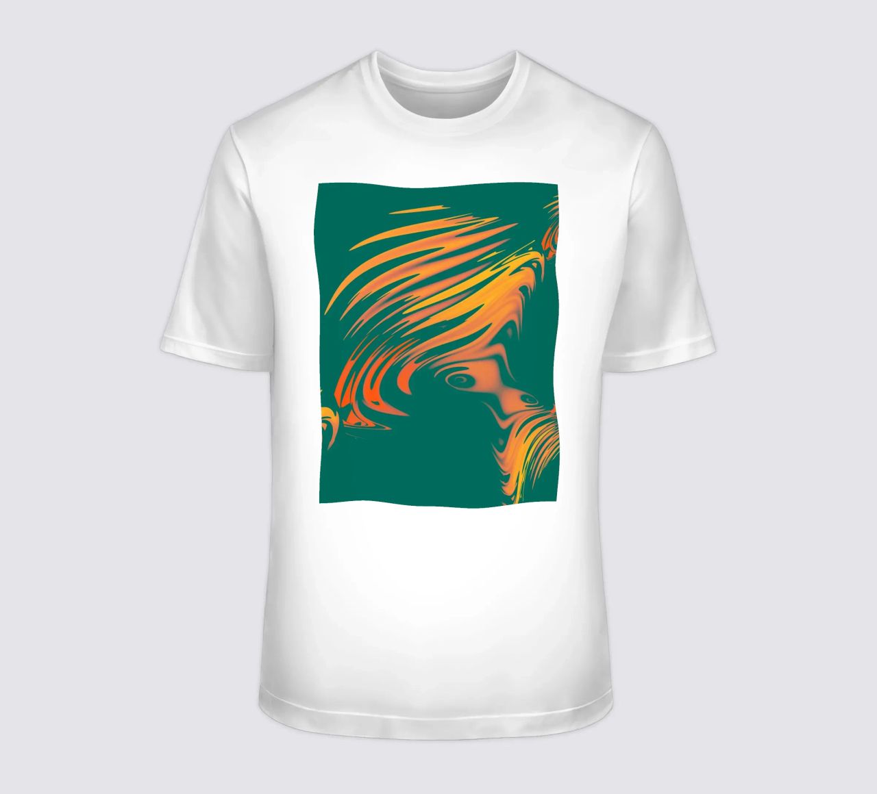Abstract colourful pattern Lines and waves t-shirt by Something for you