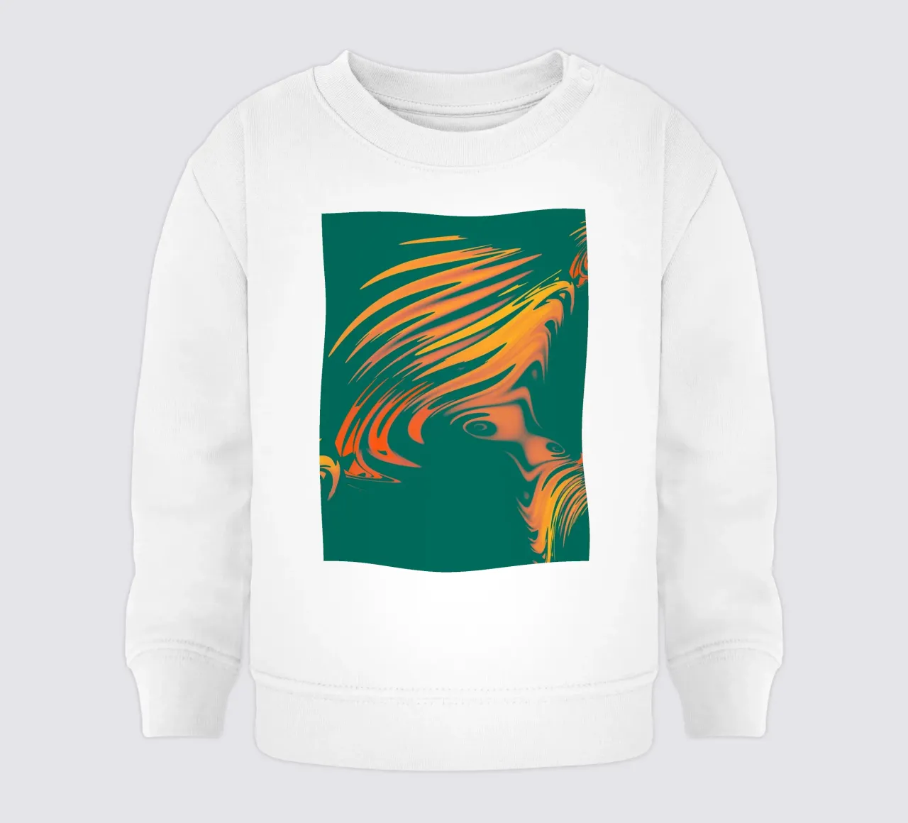 Abstract colourful pattern Lines and waves baby sweatshirt by Something for you