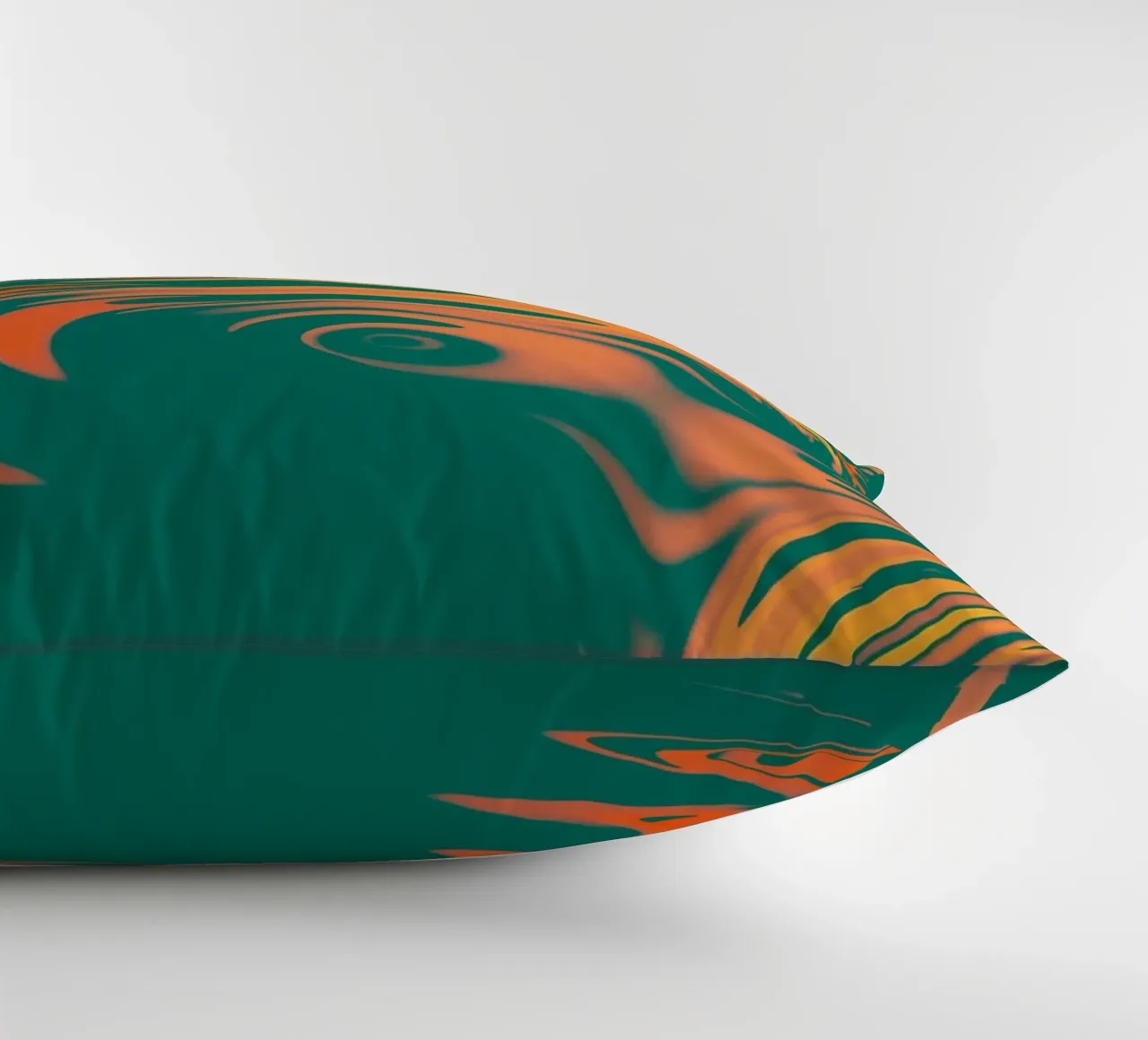 Abstract colourful pattern Lines and waves decorative cushion by Something for you