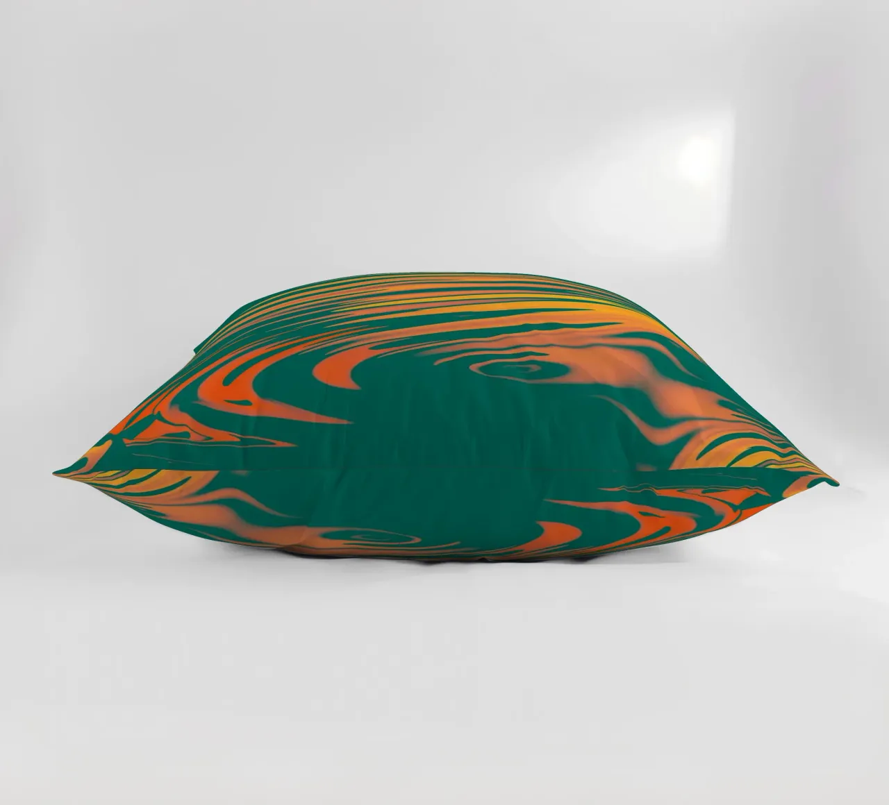 Abstract colourful pattern Lines and waves decorative cushion by Something for you