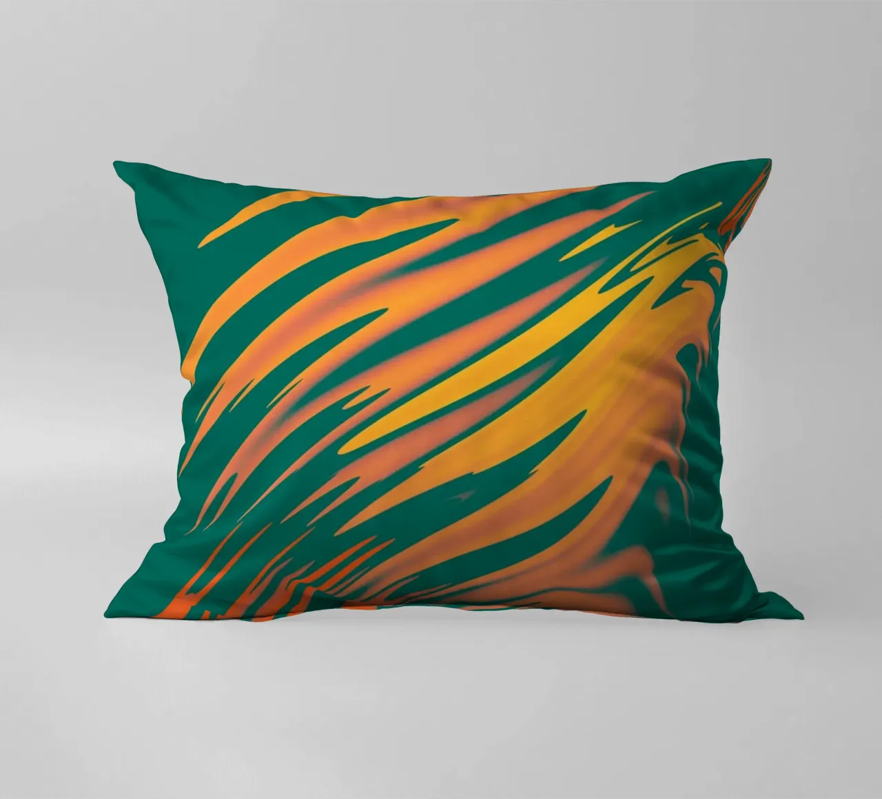Abstract colourful pattern Lines and waves decorative cushion by Something for you