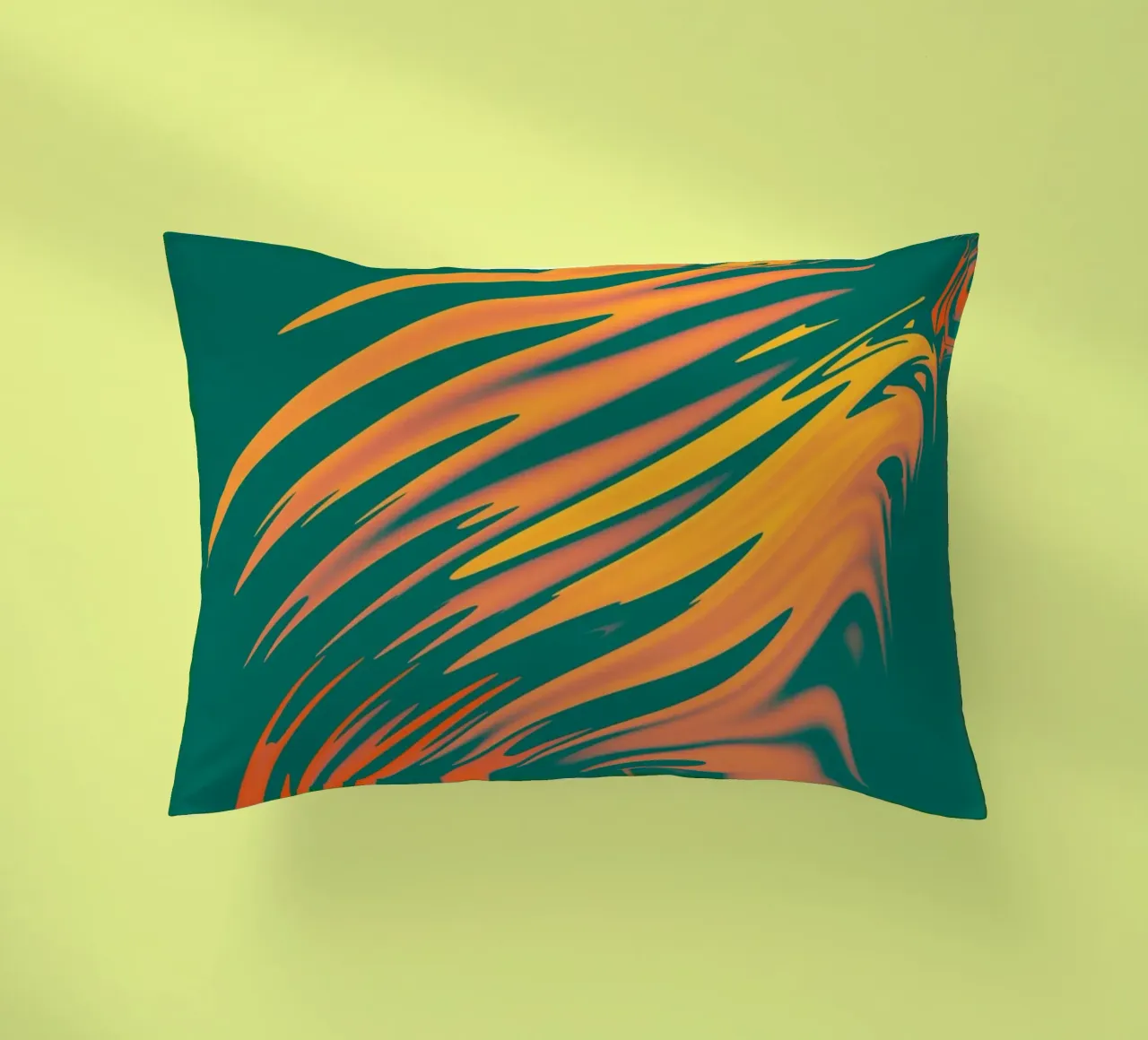 Abstract colourful pattern Lines and waves decorative cushion by Something for you