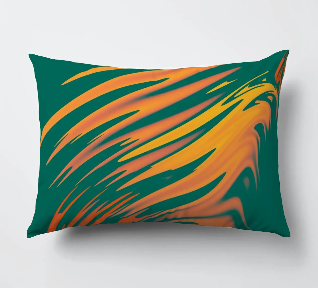 Abstract colourful pattern Lines and waves decorative cushion by Something for you