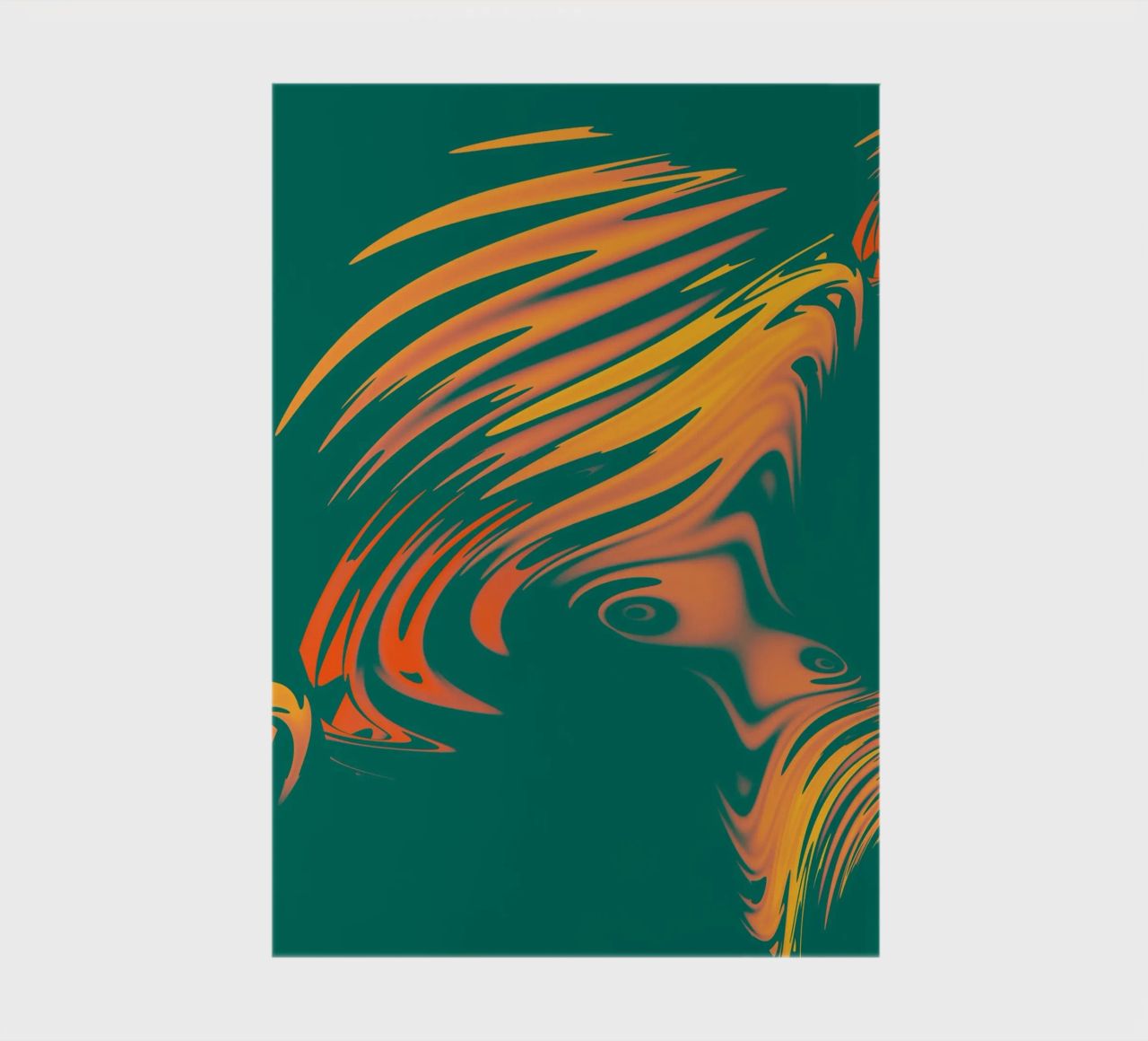 Abstract colourful pattern Lines and waves notebook by Something for you