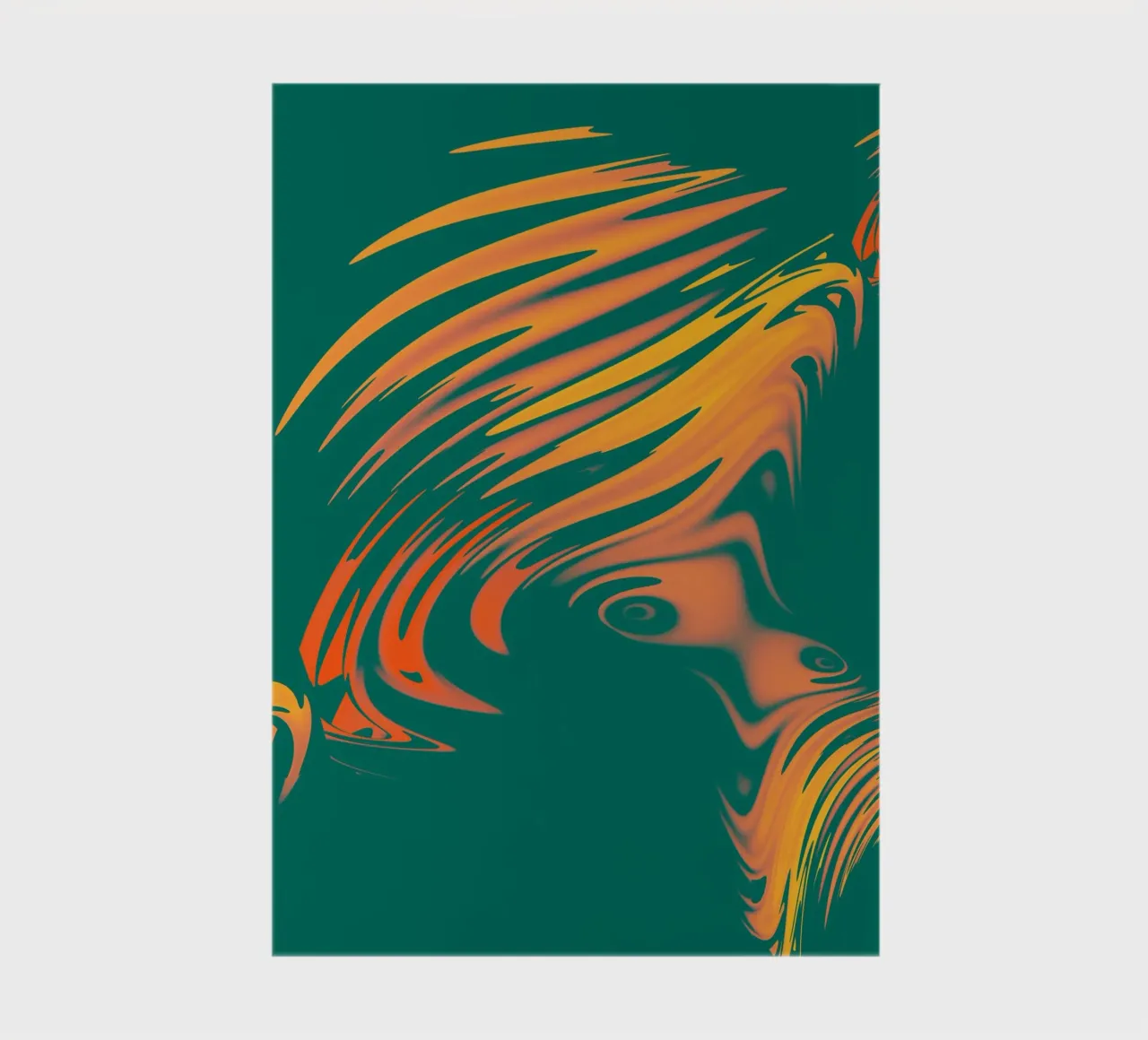 Abstract colourful pattern Lines and waves notebook by Something for you