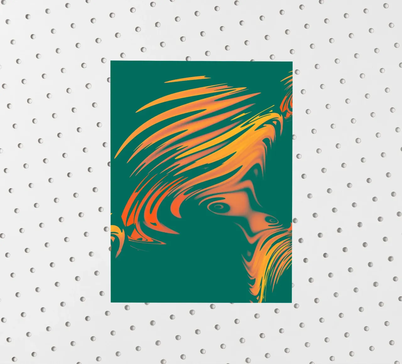 Abstract colourful pattern Lines and waves sticker by Something for you