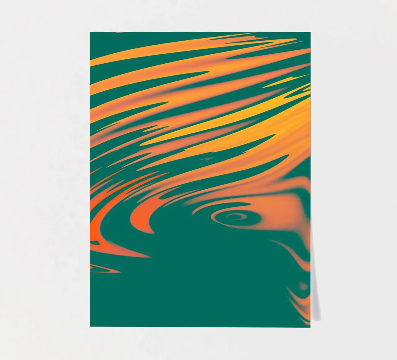 Disegno astratto colorato Linee e onde foglio adesivo da Something for you