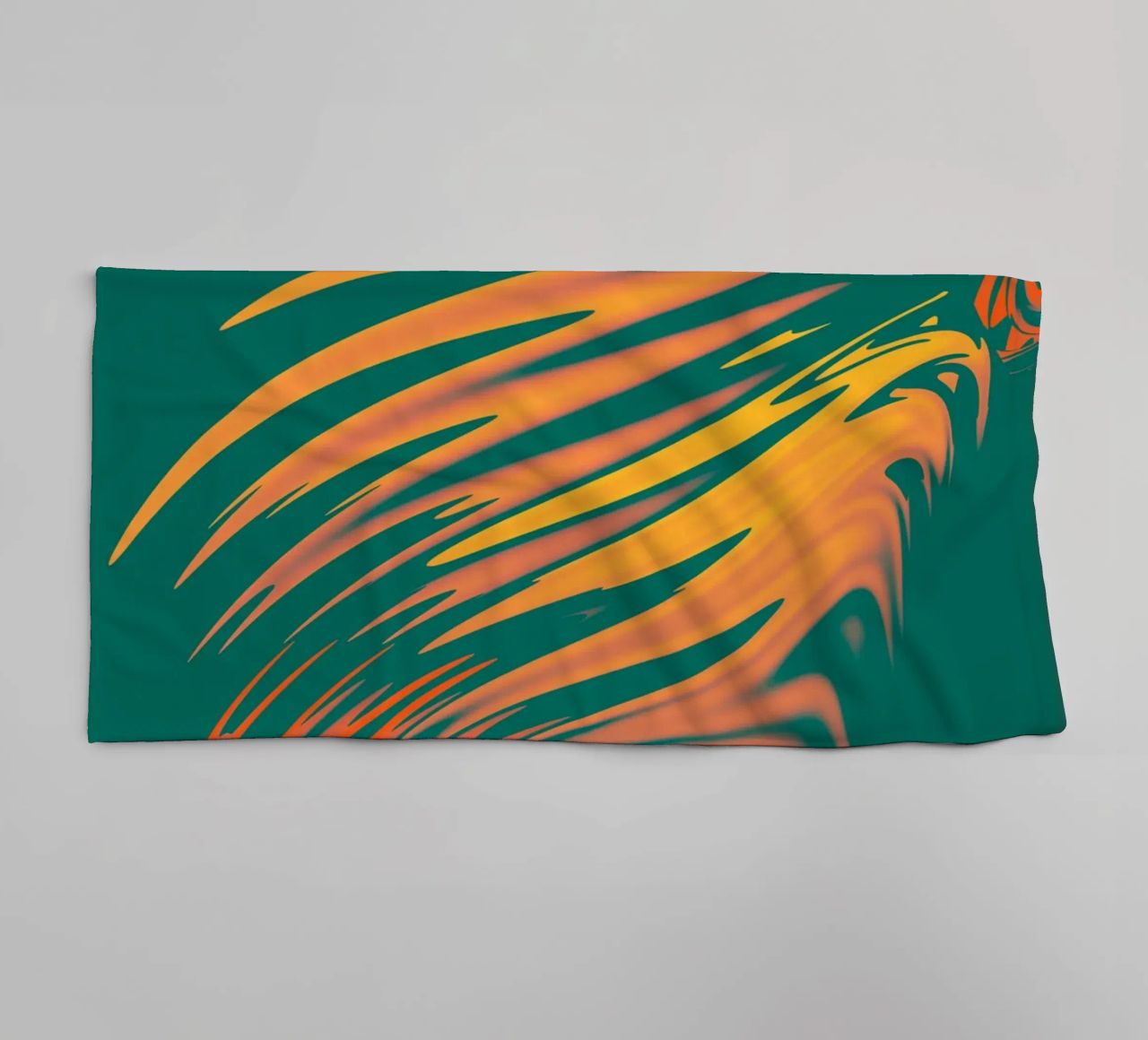 Motif abstrait coloré Lignes et vagues serviette de bain de Something for you