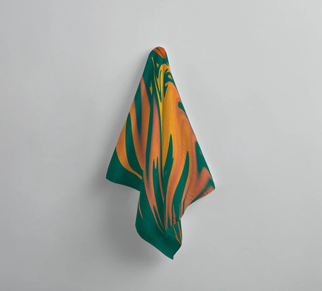 Motif abstrait coloré Lignes et vagues serviette de bain de Something for you